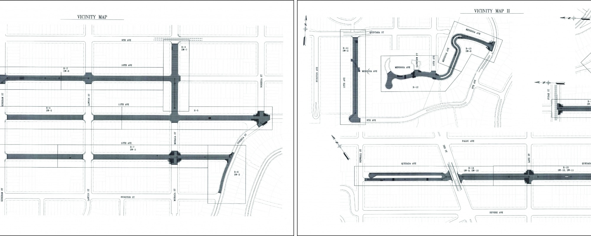 Map of work to be done